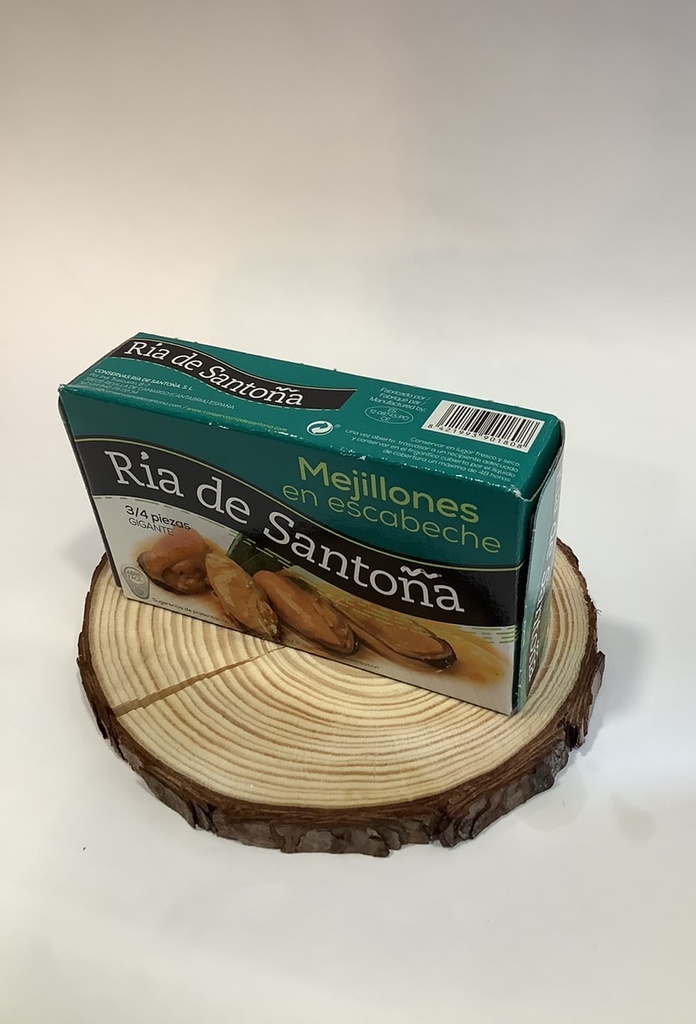 Mejillón en escabeche Ria de Santoña gigantes 3/4 piezas 115g