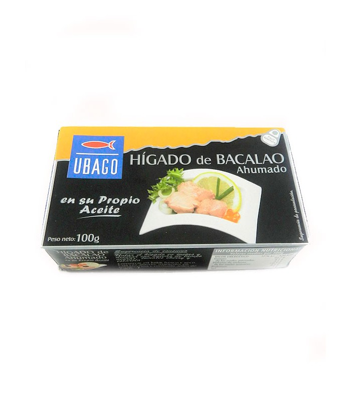 HÍGADO DE VACALAO AHUMADO UBAGO 120 g