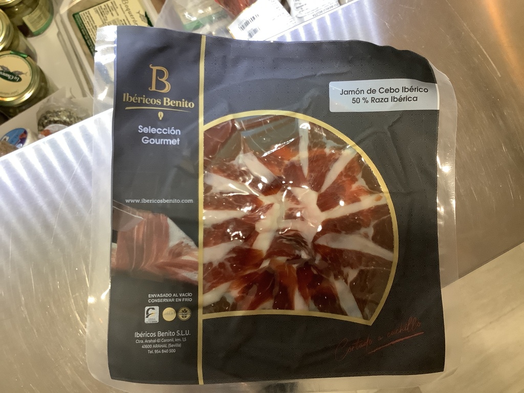 Sobre de jamón ibérico cebo