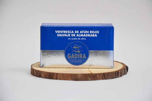 SOMILLO DE ATUN ROJO DE ALMADRABA EN ACEITE DE OLIVA GADIRA FORMATO 120 GRh