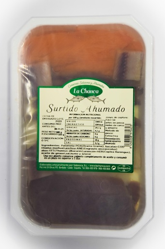 SURTIDO DE AHUMADOS  LA CHANCA BANDEJA 500 GR